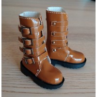 SHM062BRN MSD DOC bjd Obitsu 60cm Doll Shoes Buckle Boots Brown SHM062BRN MSD DOC bjd Obitsu 60cm Doll Shoes Buckle Boots Brown